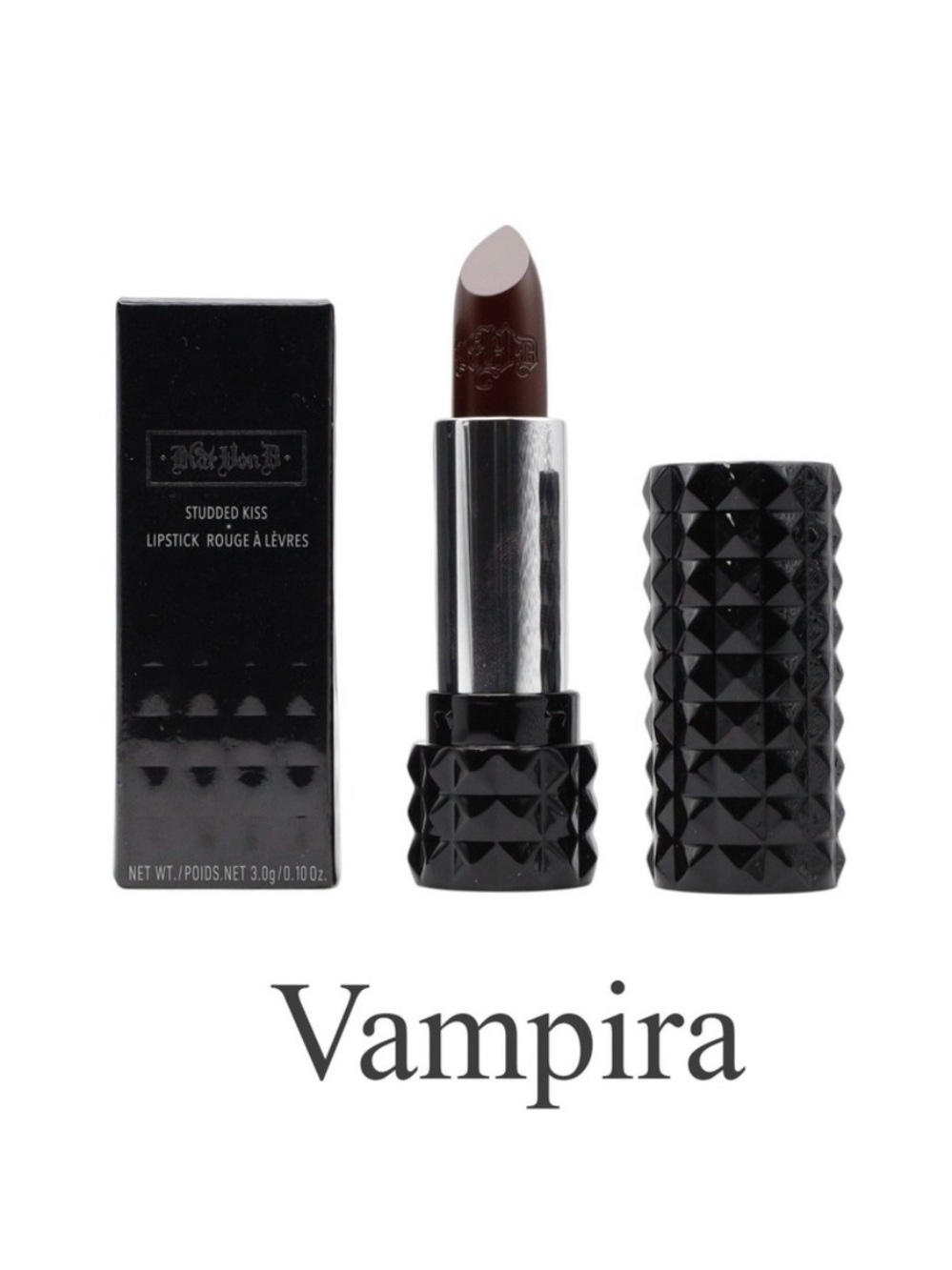Kat Von D Studded Kiss Lipstick — Vampira Deep Plum Brown